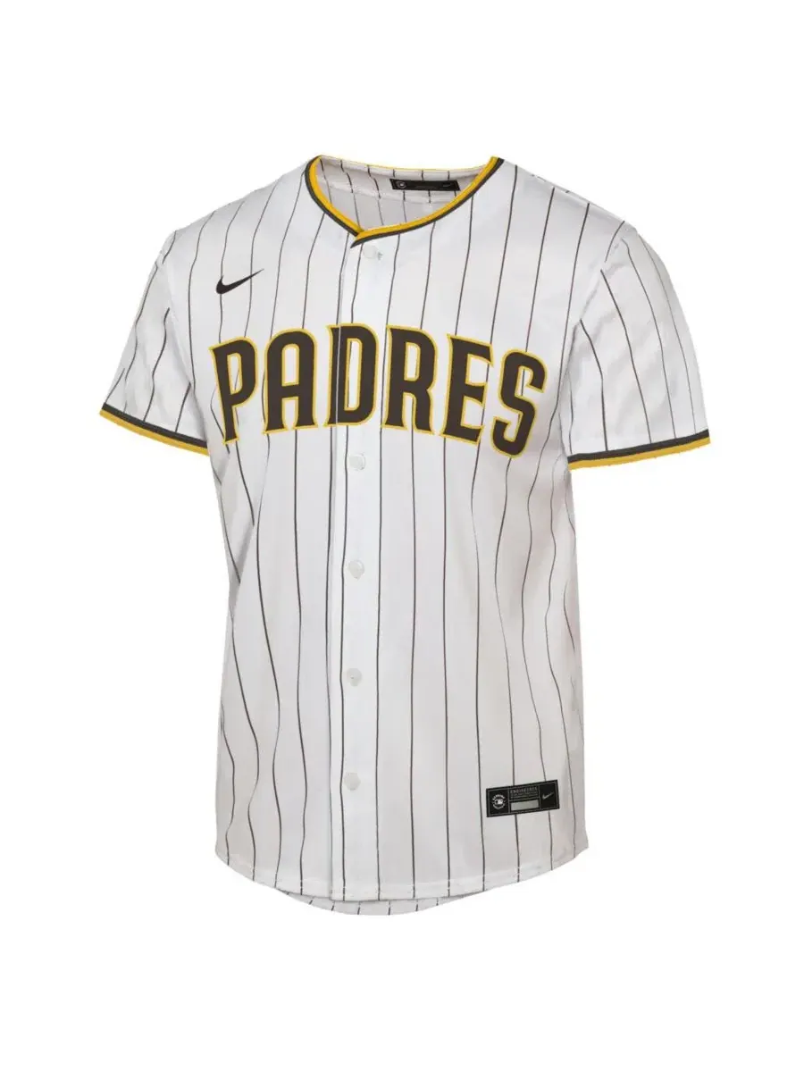 Детская футболка-джерси Jackson Merrill White San Diego Padres Home Replica Jersey Nike — изображение 2 из 3, белый