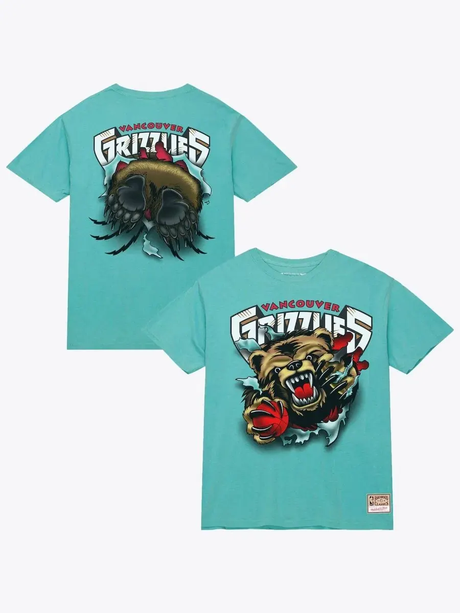 Футболка с принтом Breakthrough Mitchell & Ness — изображение 1 из 2, бирюзовый