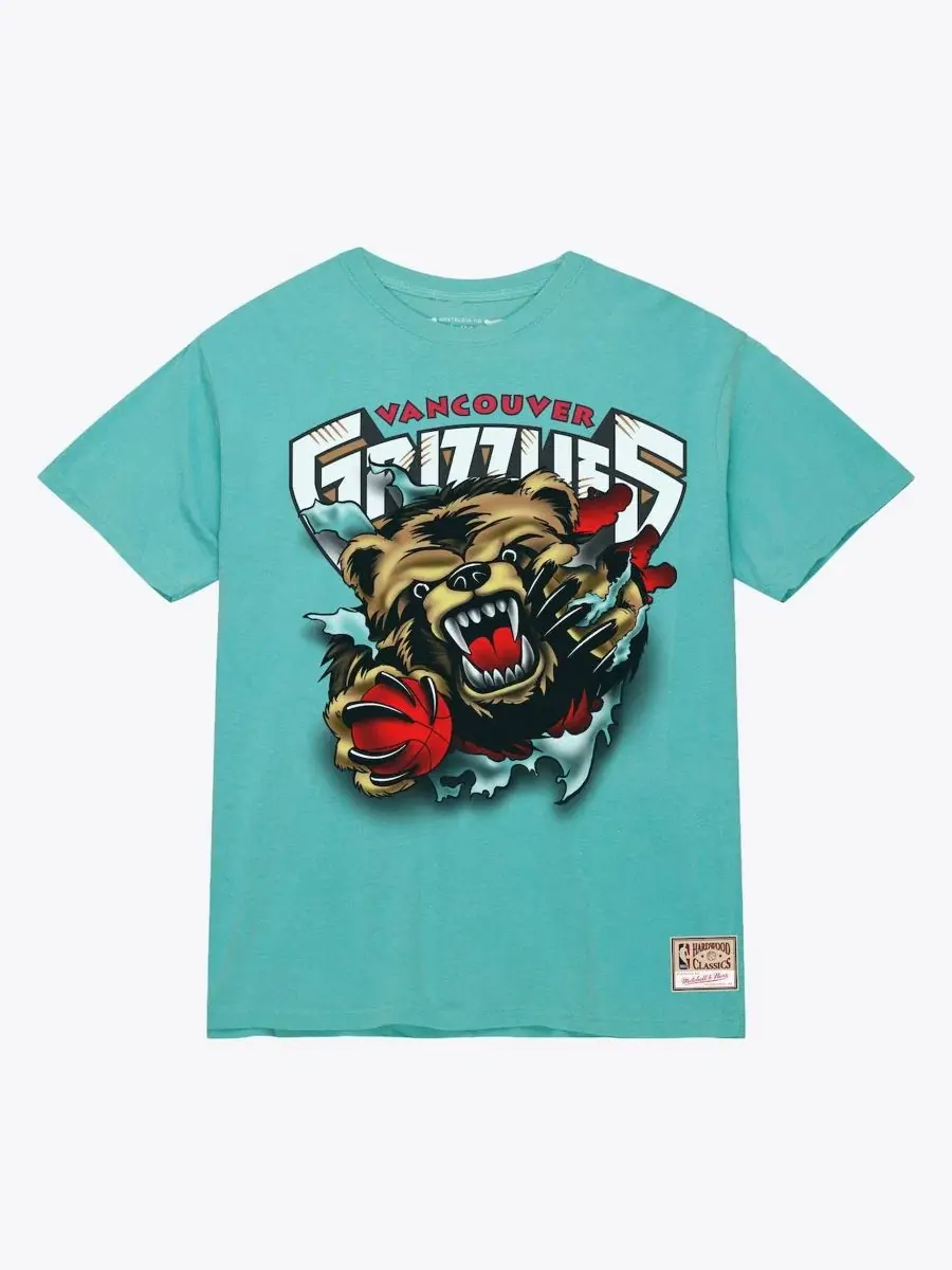 Футболка с принтом Breakthrough Mitchell & Ness — изображение 2 из 2, бирюзовый