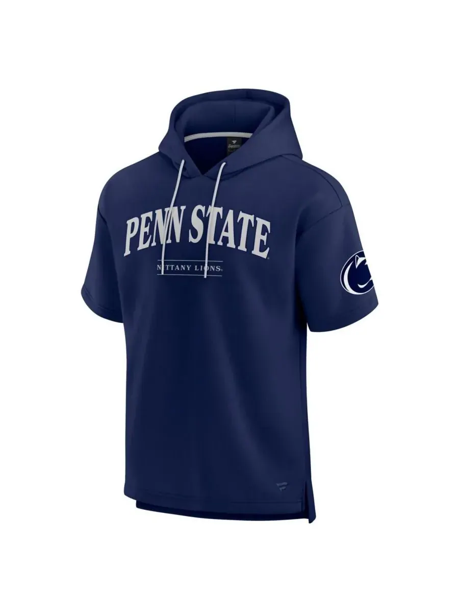 Fanatics Мужская толстовка с коротким рукавом темно-синего цвета с символикой Penn State Nittany — изображение 2 из 3