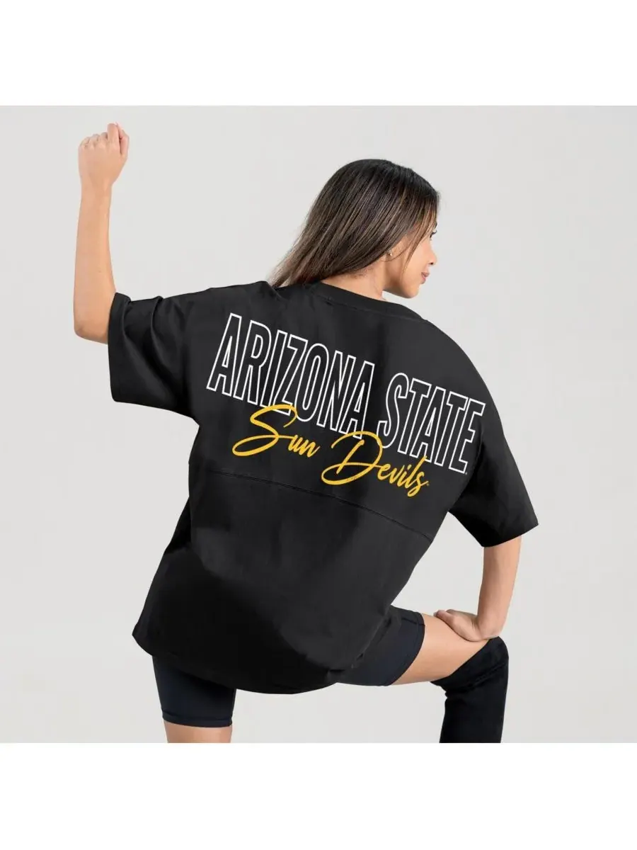 Gameday Couture Женская черная футболка Arizona State Sun Devils Oversized Back at Ya — изображение 2 из 5, черный