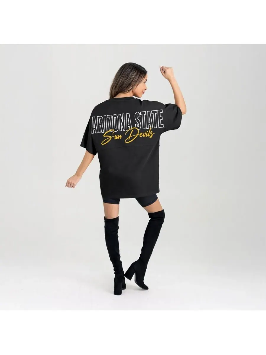 Gameday Couture Женская черная футболка Arizona State Sun Devils Oversized Back at Ya — изображение 4 из 5, черный