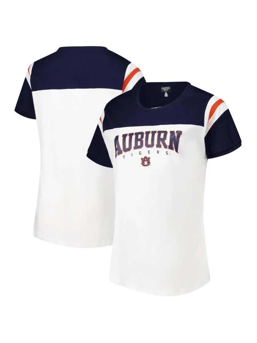 Fanatics Женская белая футболка Auburn Tigers больших размеров с символикой команды — изображение 1 из 3, белый