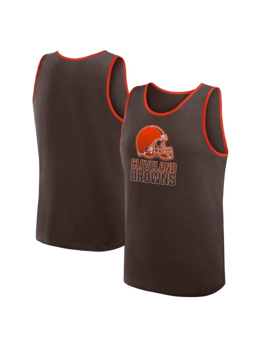 Logo Athletic Мужская коричневая майка Cleveland Browns Unmatched Success — изображение 1 из 3, коричневый