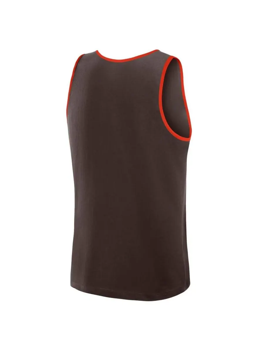 Logo Athletic Мужская коричневая майка Cleveland Browns Unmatched Success — изображение 2 из 3, коричневый