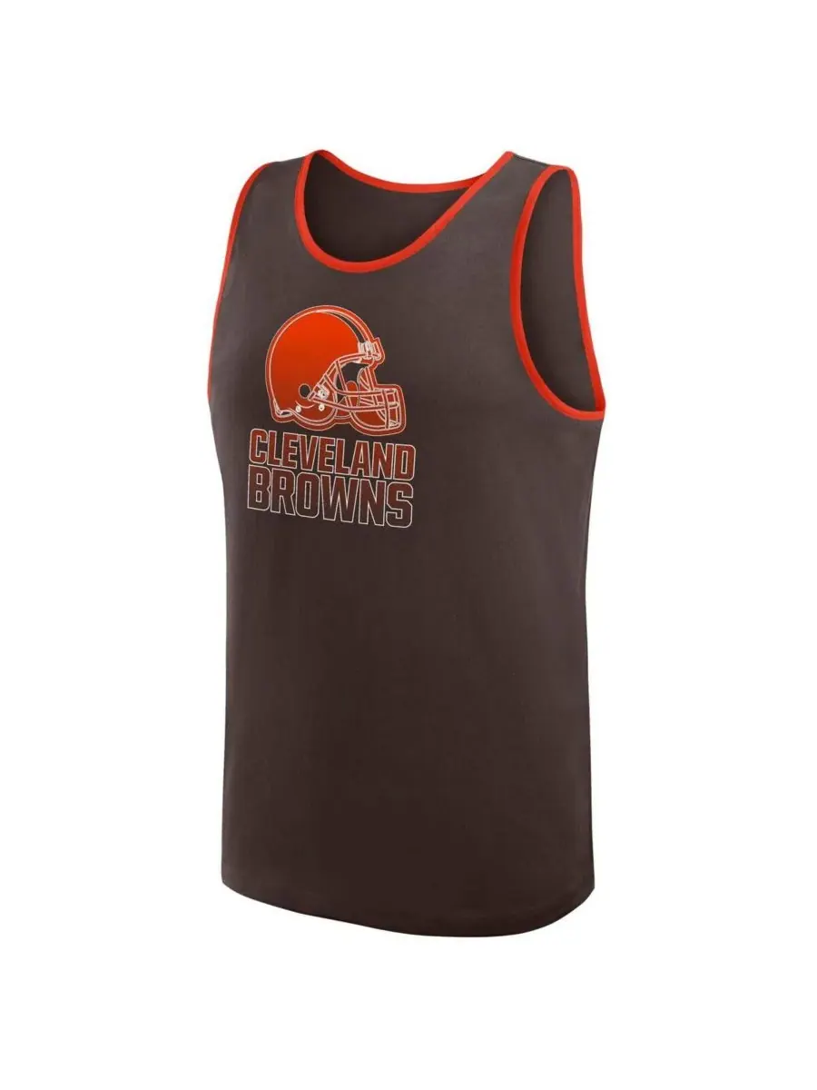 Logo Athletic Мужская коричневая майка Cleveland Browns Unmatched Success — изображение 3 из 3, коричневый