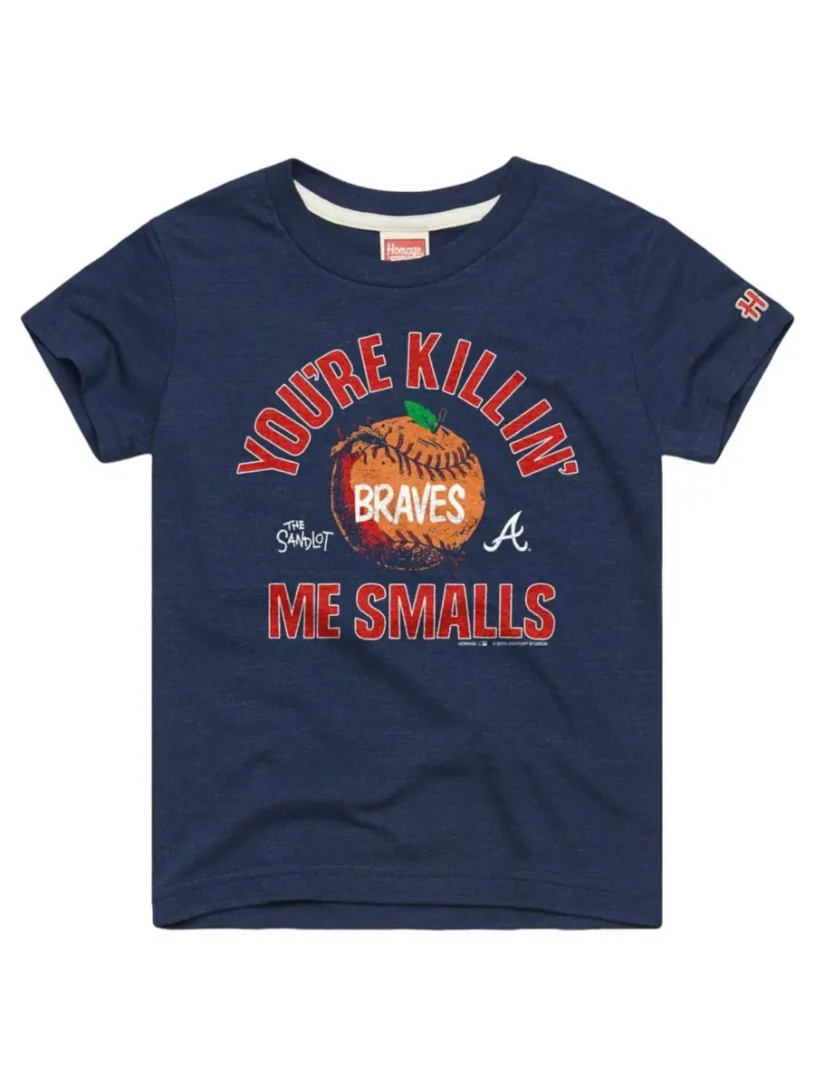 Футболка с коротким рукавом и принтом The Sandlot x Atlanta Braves Homage — изображение 1 из 1, темно-синий