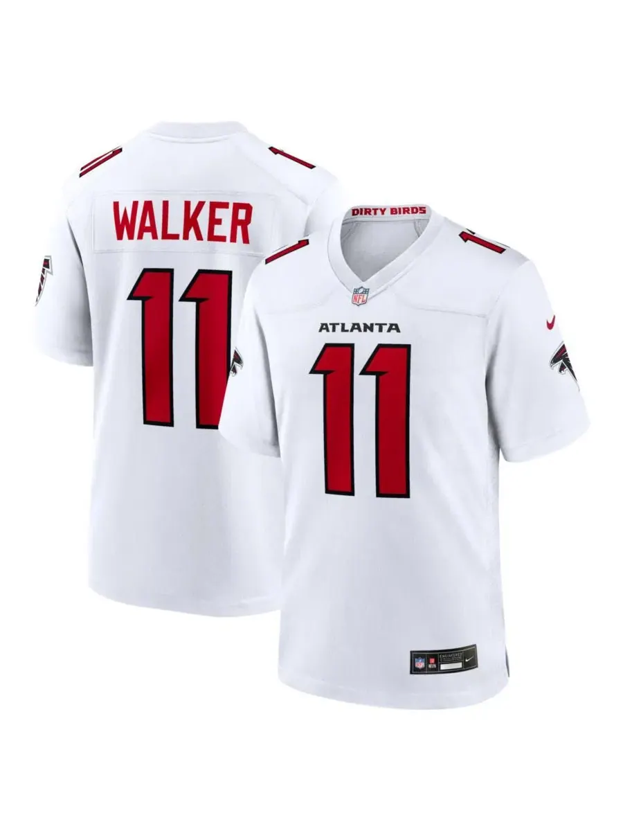 Игровая футболка Nike с именем Jalon Walker — изображение 1 из 5, белый