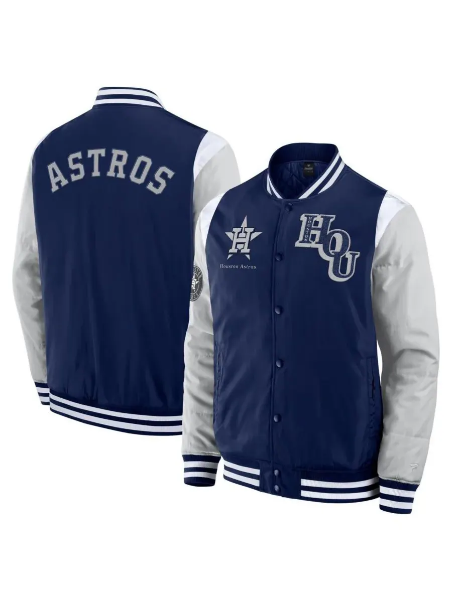 Fanatics Мужская темно-синяя куртка Houston Astros Elements Elite с застежкой на кнопках — изображение 1 из 3, темно-синий