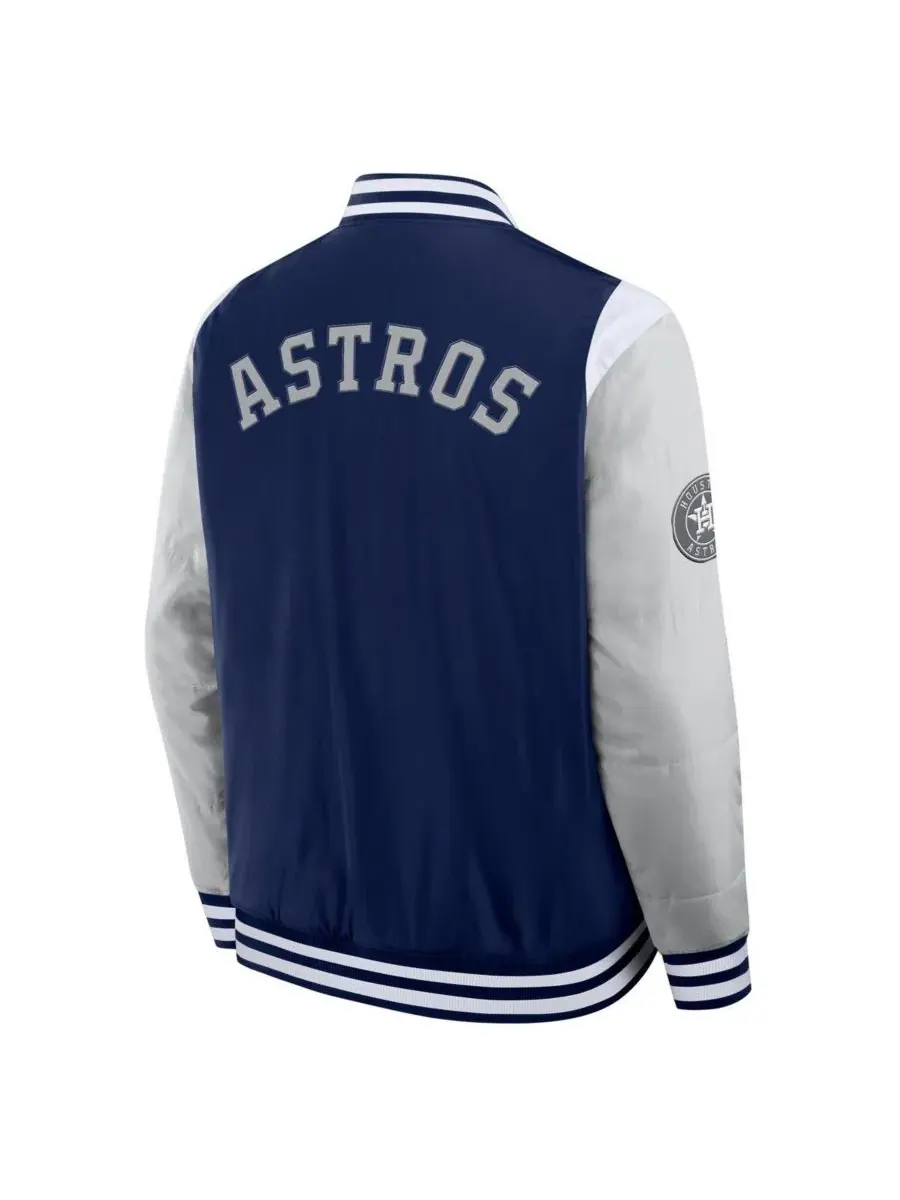 Fanatics Мужская темно-синяя куртка Houston Astros Elements Elite с застежкой на кнопках — изображение 2 из 3, темно-синий