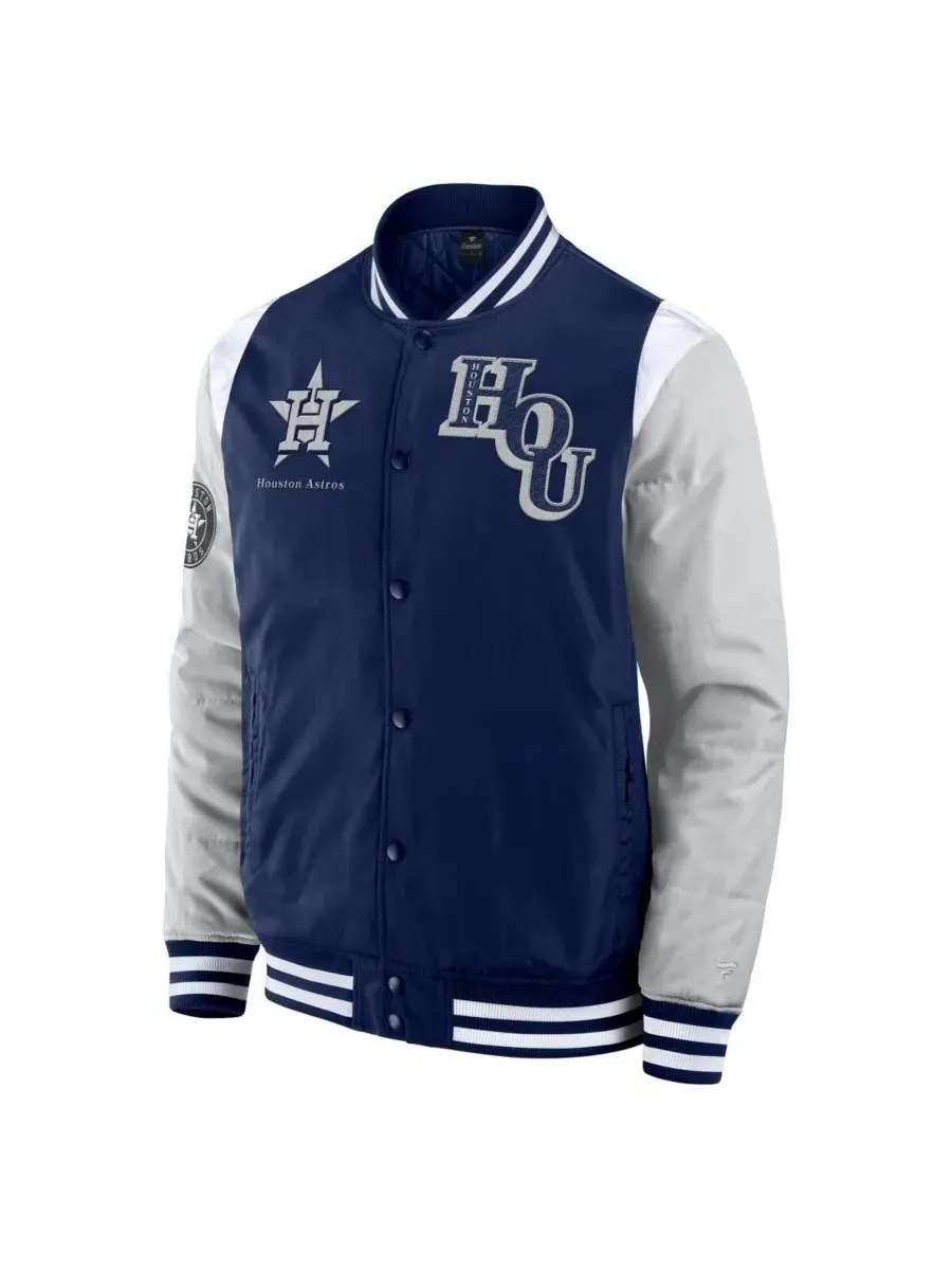 Fanatics Мужская темно-синяя куртка Houston Astros Elements Elite с застежкой на кнопках — изображение 3 из 3, темно-синий