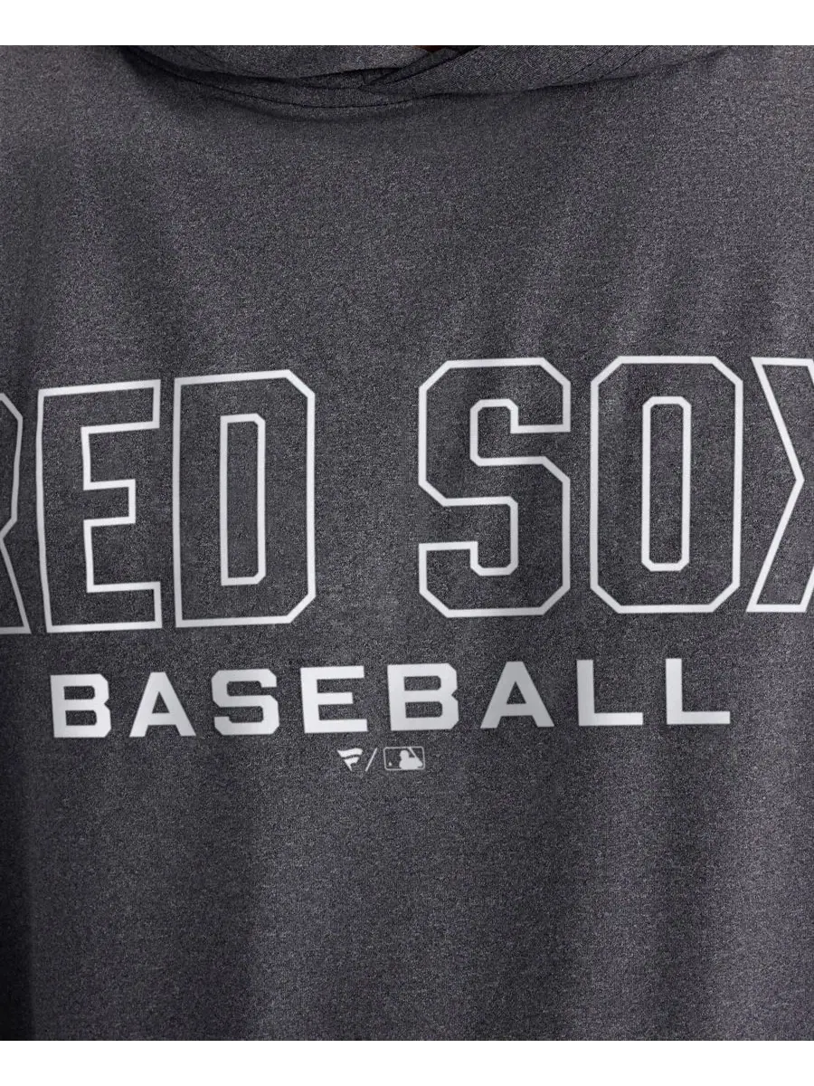 Футболка с капюшоном и длинным рукавом Clutch Boston Red Sox Fanatics — изображение 2 из 8, темно-серый