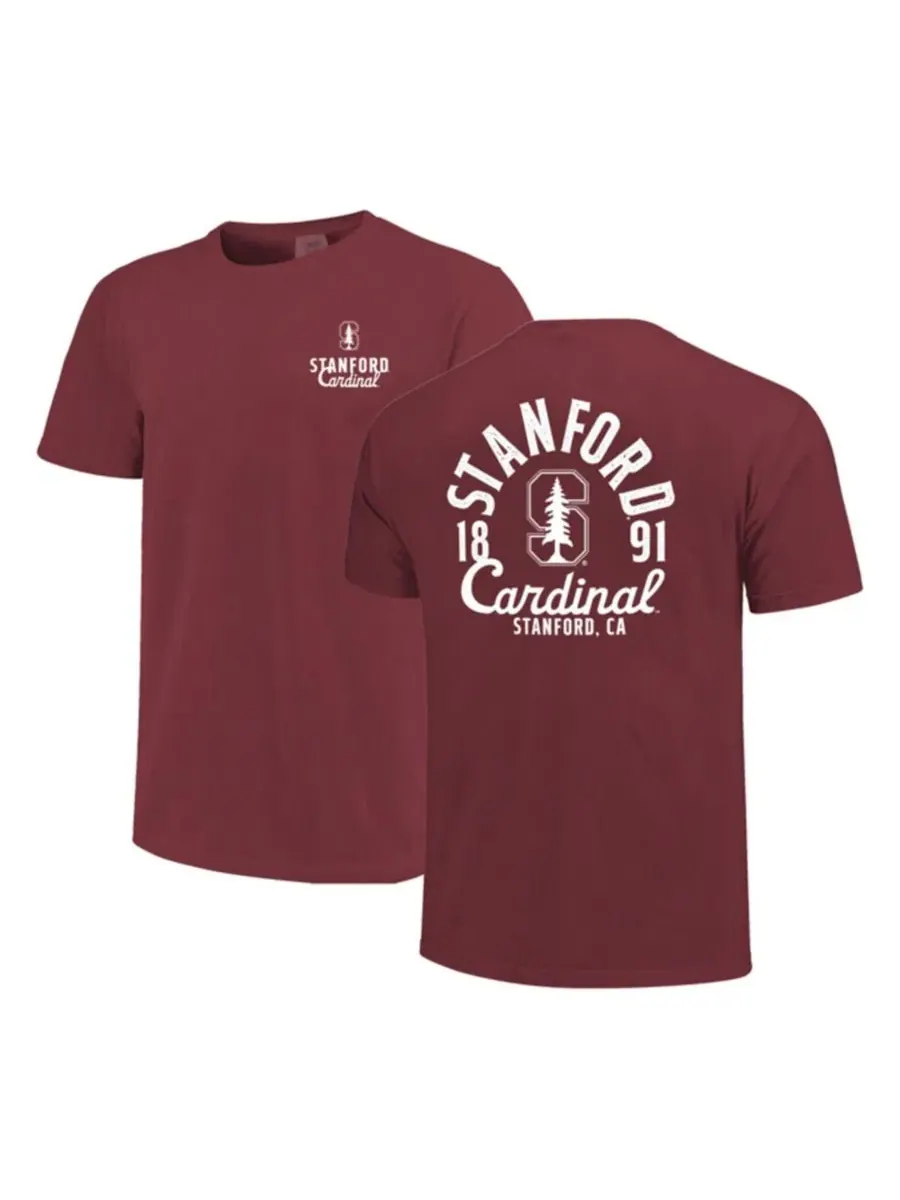 Футболка с принтом Mascot Overlay Stanford Cardinal Image One — изображение 1 из 3, красный