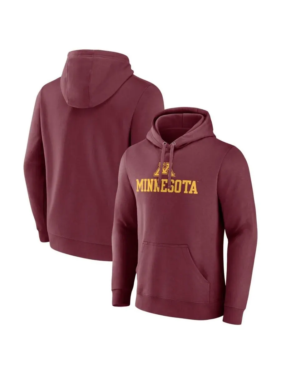 Fanatics Мужская бордовая толстовка с капюшоном Minnesota Golden Gophers Team Lockup — изображение 1 из 3, коричневый