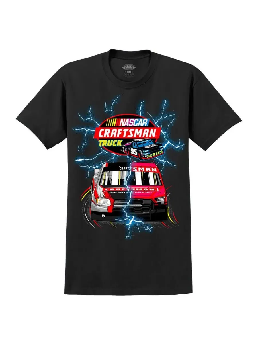 Футболка с длинным рукавом с принтом Lightning NASCAR Classics — изображение 3 из 3, черный