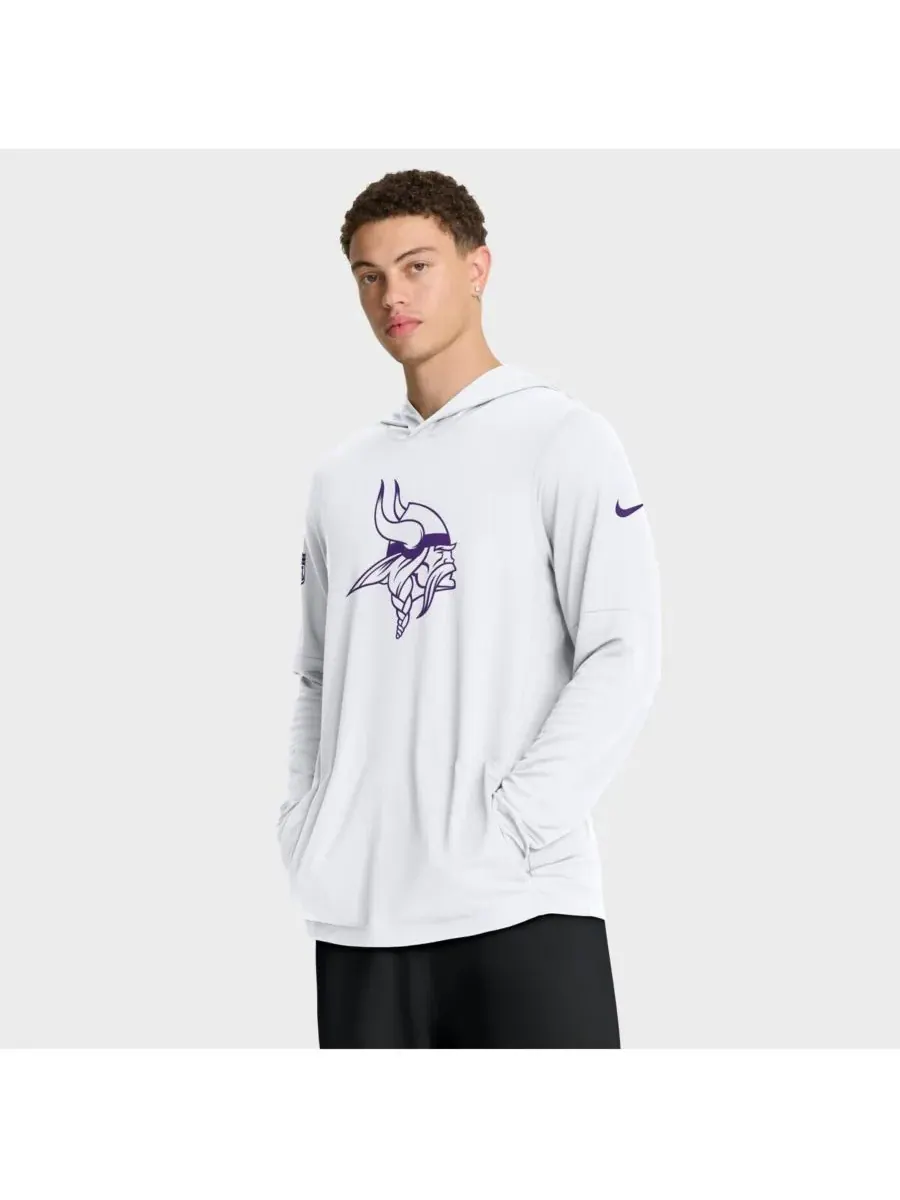 Nike Мужская белая толстовка с длинными рукавами Minnesota Vikings Alt Pack Pass Accuracy — изображение 1 из 3, белый