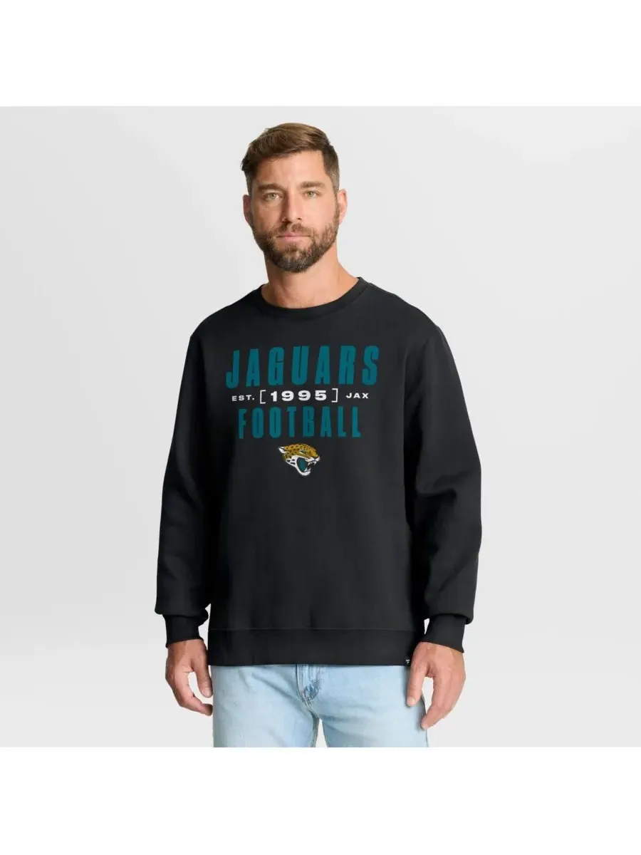 Fanatics Мужская черная толстовка Jacksonville Jaguars Powerful Throw Legacy — изображение 1 из 5, черный