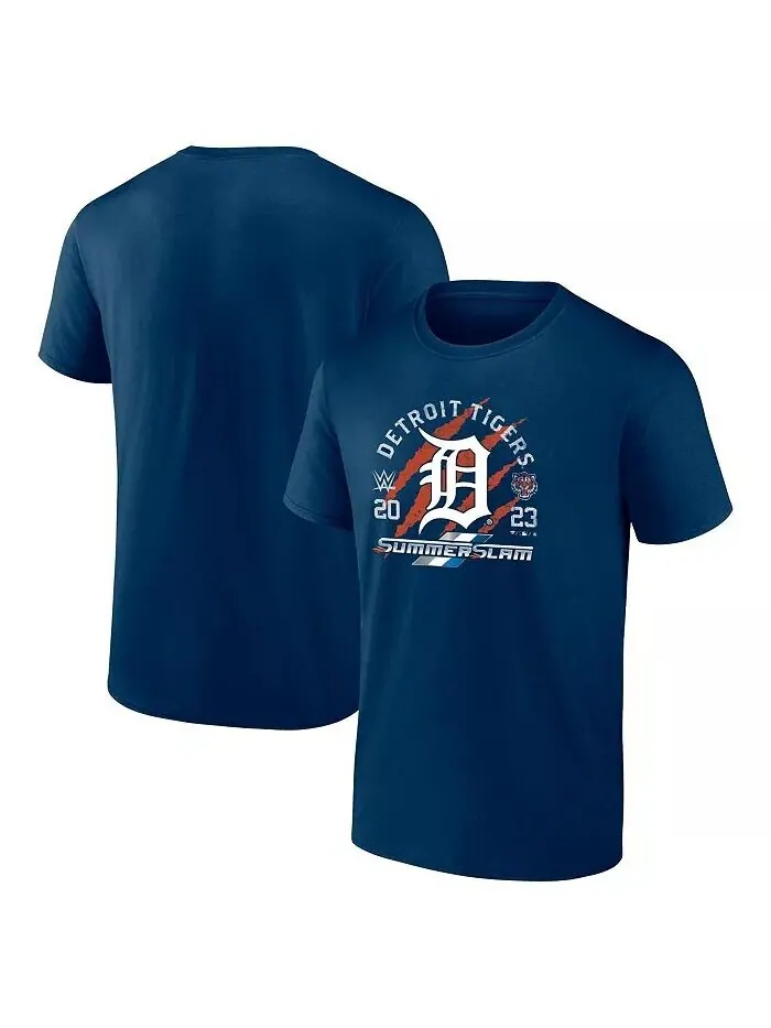 Мужская темно-синяя футболка Detroit Tigers X 2023 Summer Slam Fanatics — изображение 1 из 3