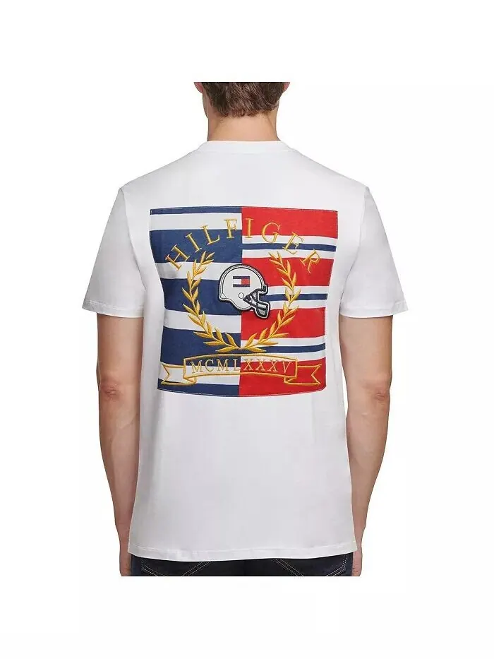 Мужская белая футболка с вышивкой Dallas Cowboys Tommy Hilfiger — изображение 2 из 3