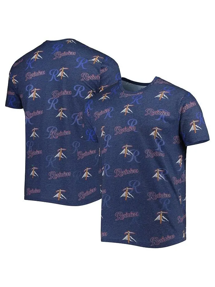 Мужская темно-синяя футболка с принтом Tacoma Rainiers Crafted Boxercraft — синий