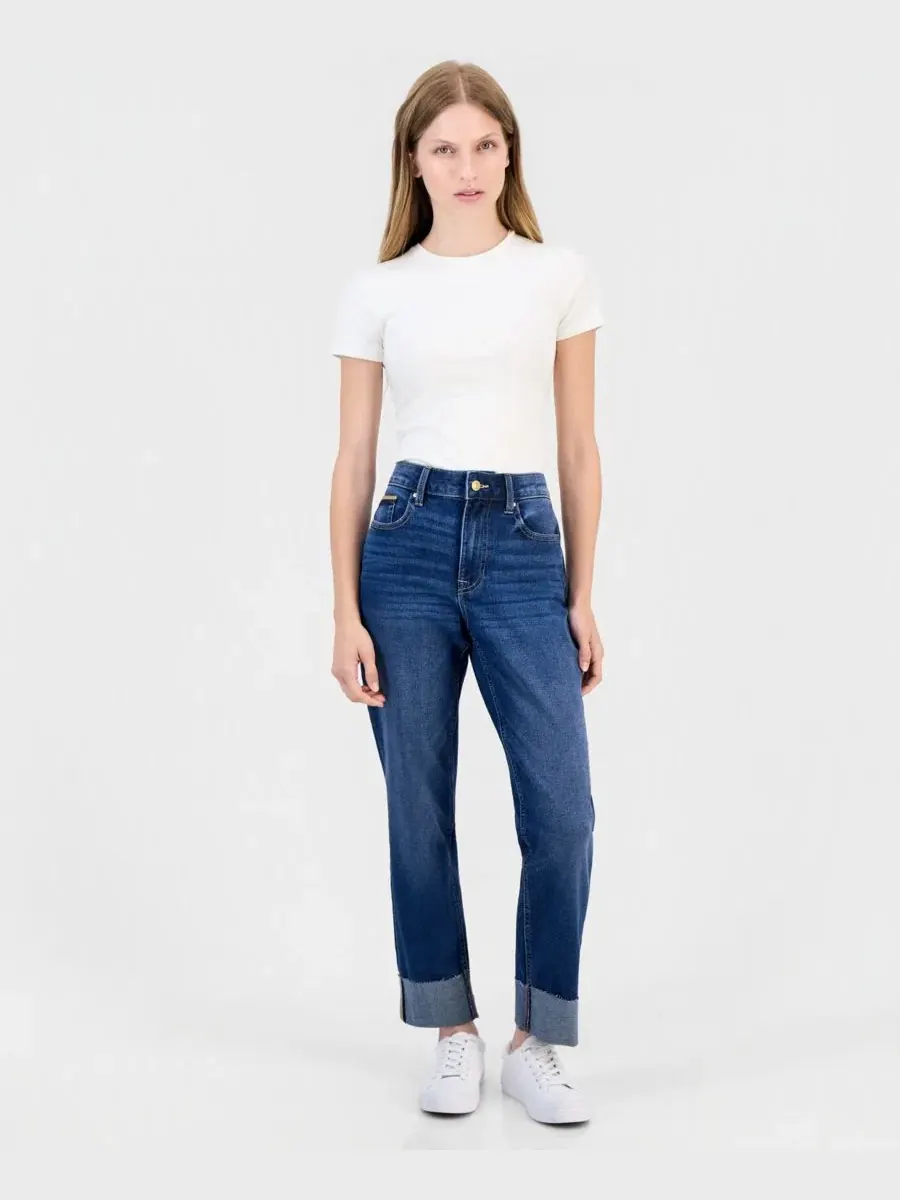 Джинсы прямого кроя с манжетами Nautica, Ruthie Wash