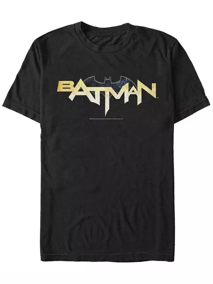 Мужская футболка с короткими рукавами и текстовым логотипом DC Batman Fifth Sun — изображение 1 из 1