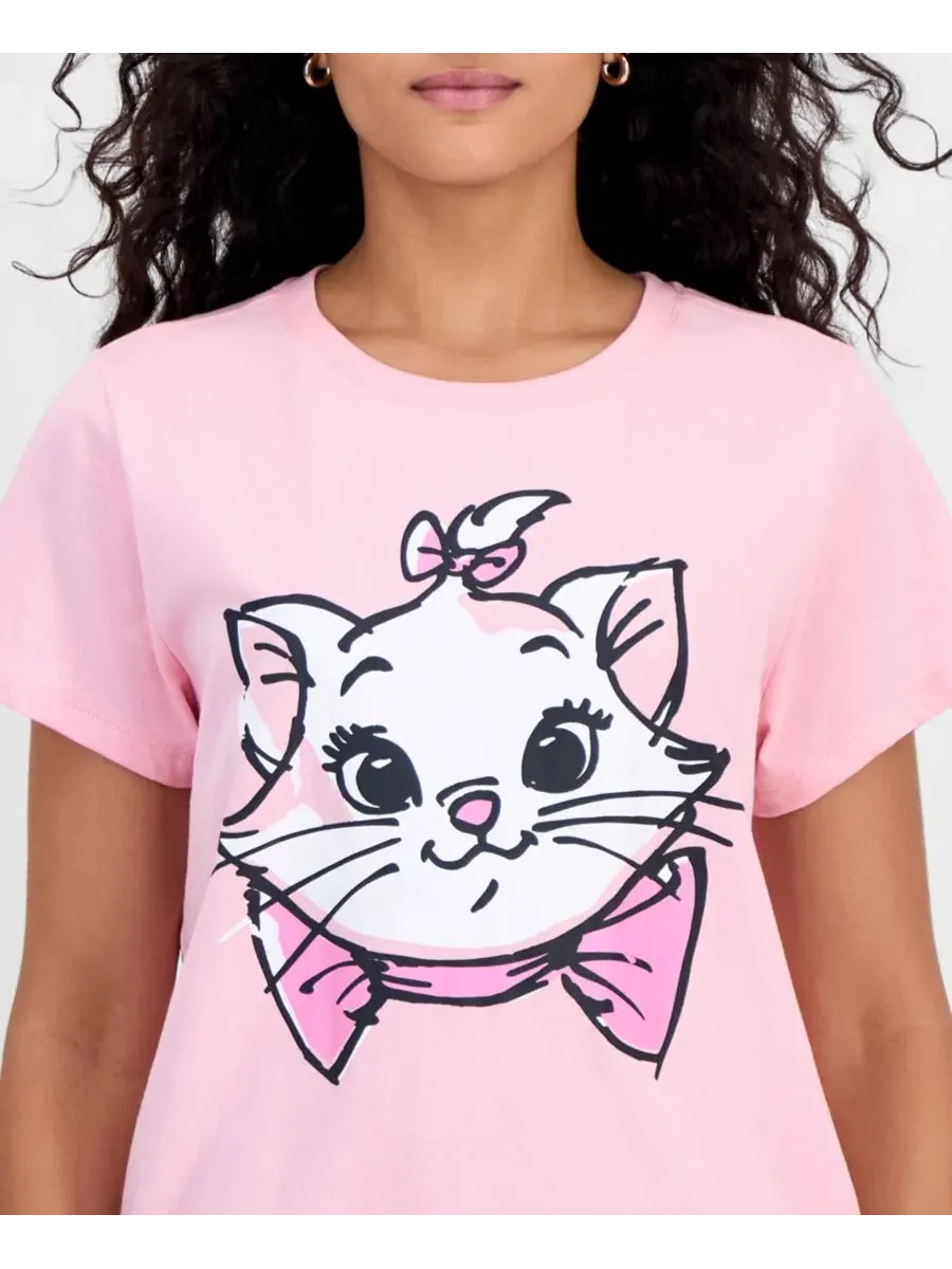 Футболка с принтом Marie Aristocats Disney, Lt/Paspink — изображение 2 из 4