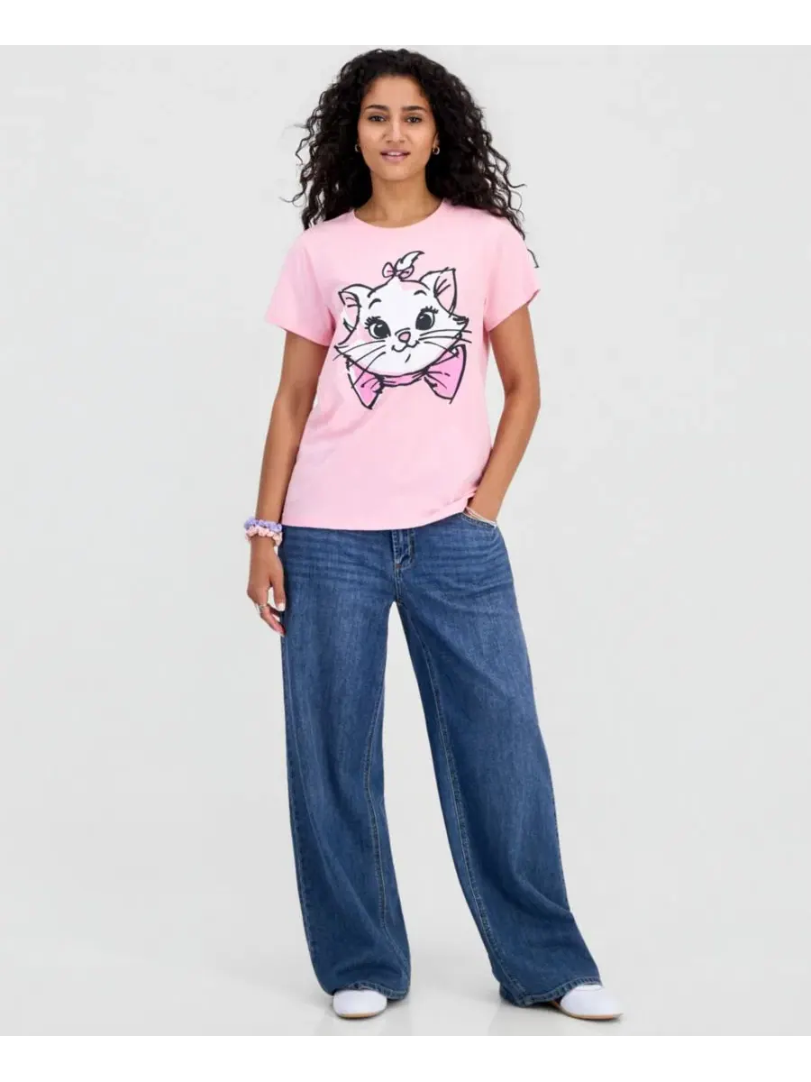 Футболка с принтом Marie Aristocats Disney, Lt/Paspink — изображение 3 из 4