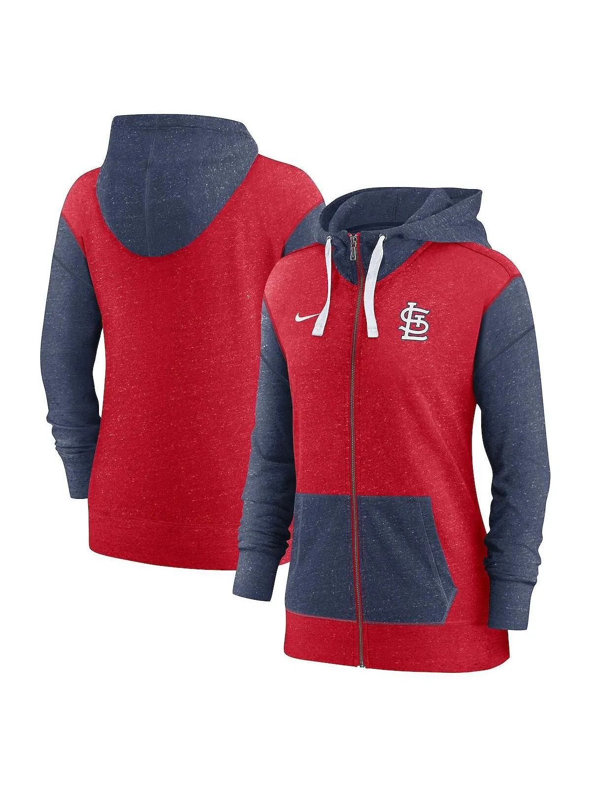 Женская красная худи с молнией во всю длину St. Louis Cardinals Nike — изображение 1 из 3, красный