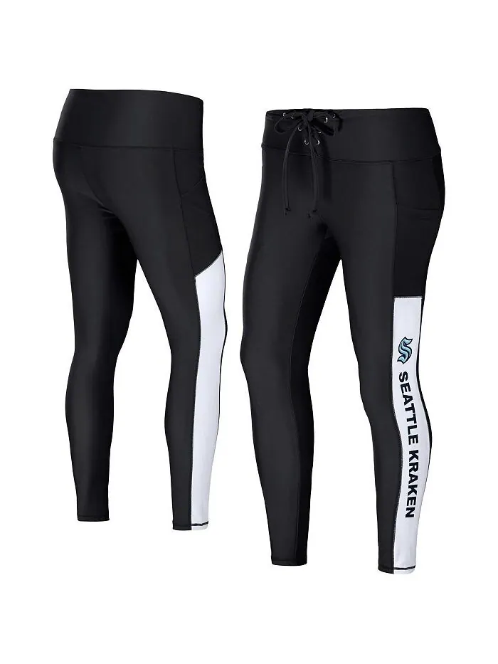Женские черные леггинсы Seattle Kraken WEAR by Erin Andrews — изображение 1 из 3, черный