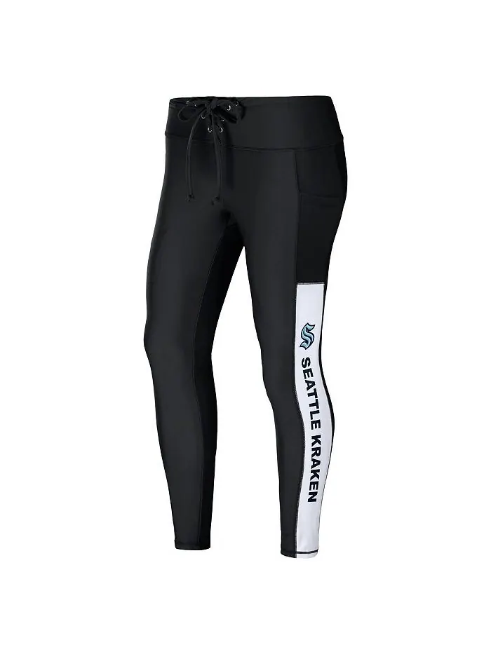 Женские черные леггинсы Seattle Kraken WEAR by Erin Andrews — изображение 2 из 3, черный