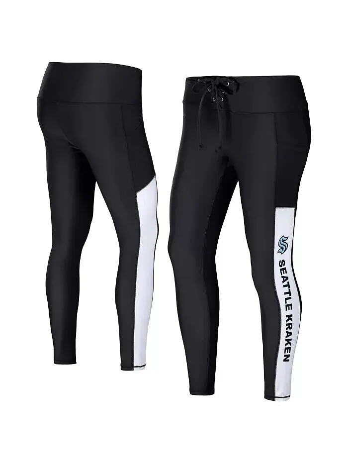 Женские черные леггинсы Seattle Kraken Wear By Erin Andrews — изображение 1 из 3