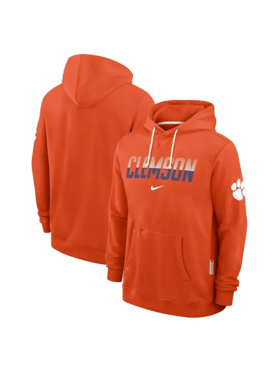 Худи Nike Clemson Tigers 2026 Sideline Standard Issue Dri-FIT — изображение 1 из 3, оранжевый