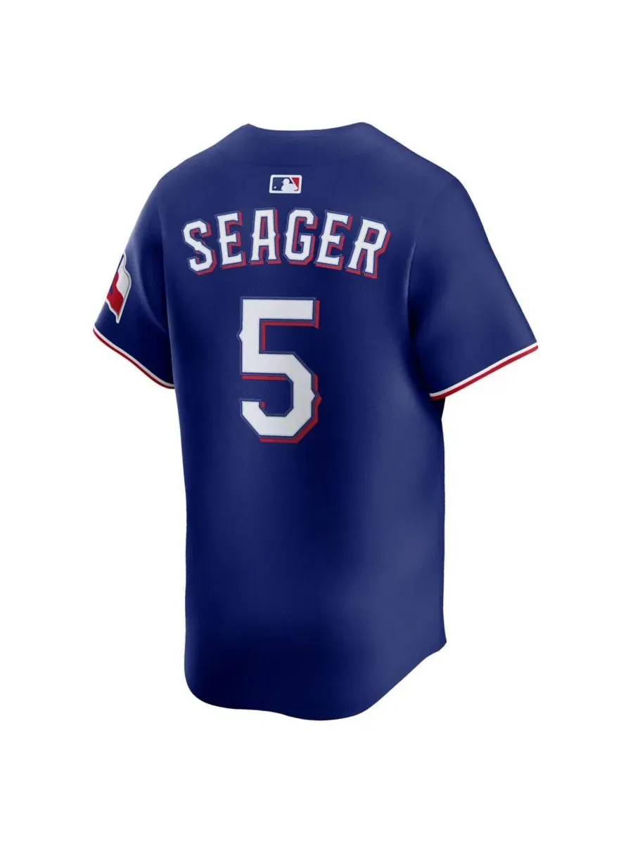 Мужская футболка с коротким рукавом Corey Seager Alternate 2 Limited Nike — изображение 3 из 3, королевский