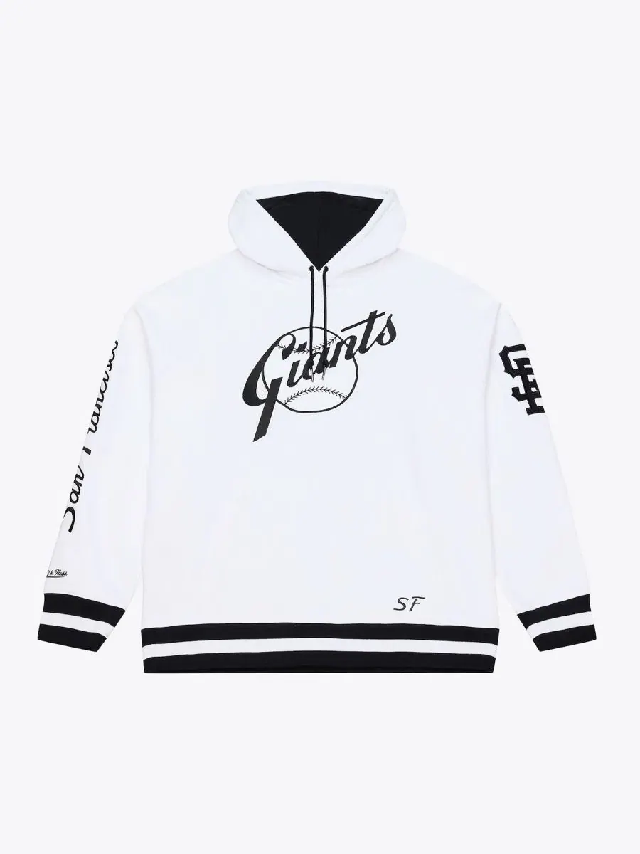 Худи с капюшоном San Francisco Giants Cooperstown Collection Mitchell & Ness — изображение 1 из 4, белый