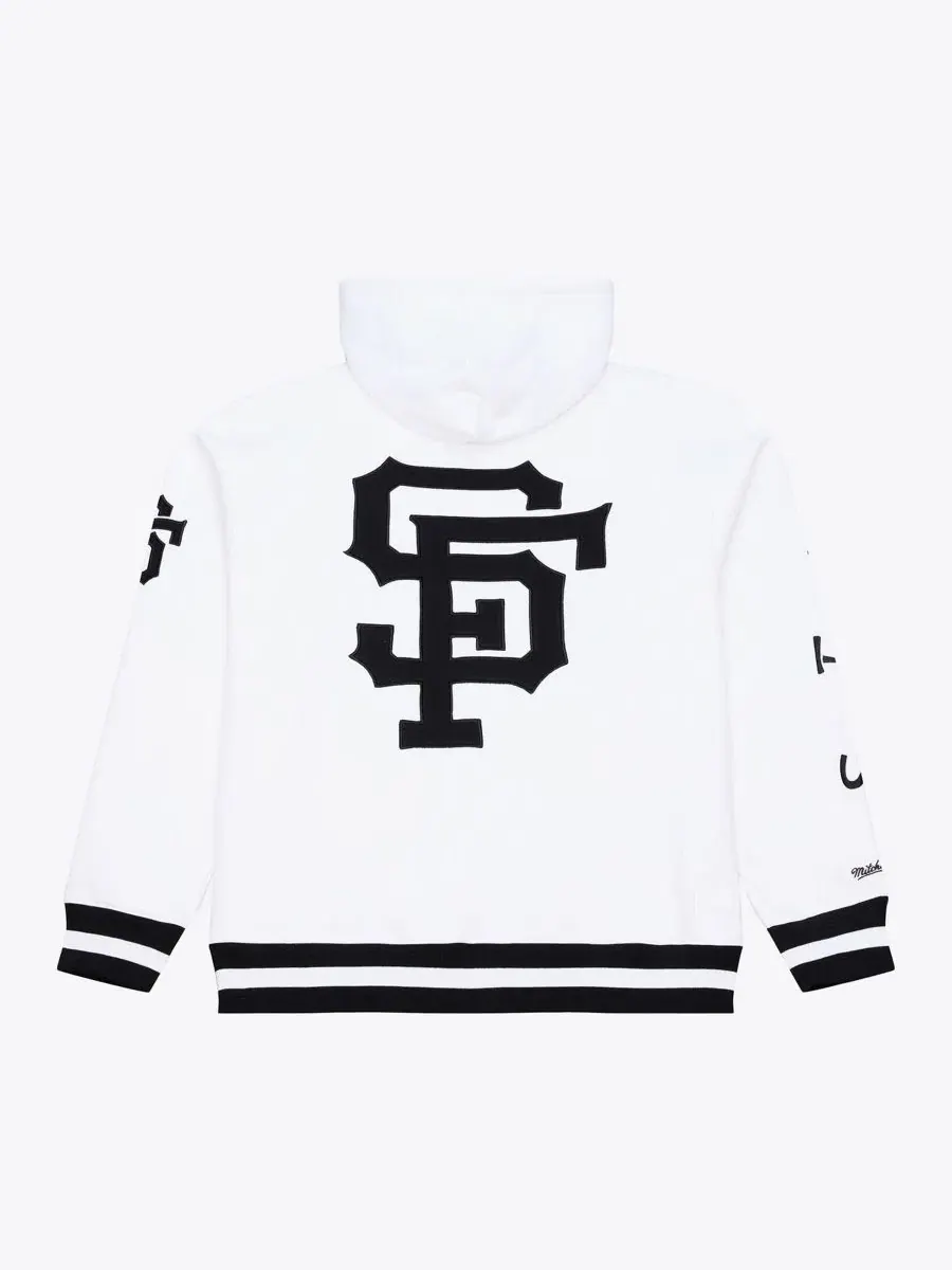 Худи с капюшоном San Francisco Giants Cooperstown Collection Mitchell & Ness — изображение 4 из 4, белый