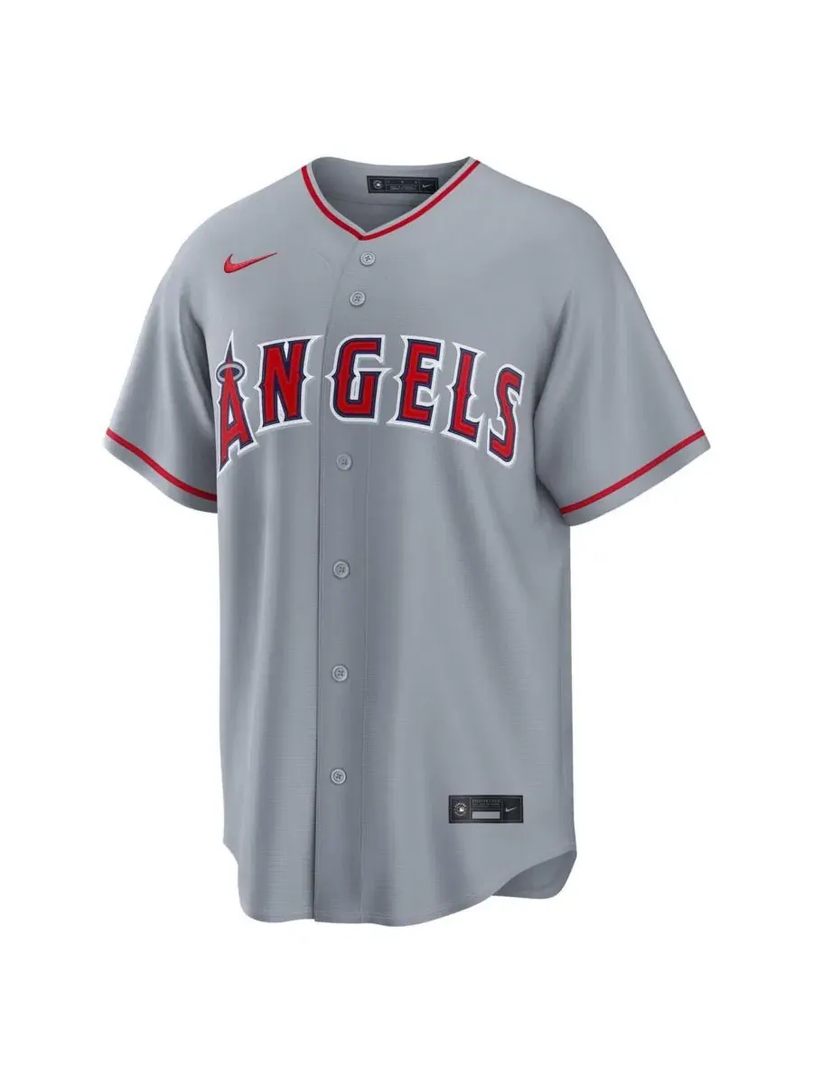 Игровая реплика джерси Nike Mike Trout Road Replica Jersey — изображение 2 из 3, серый