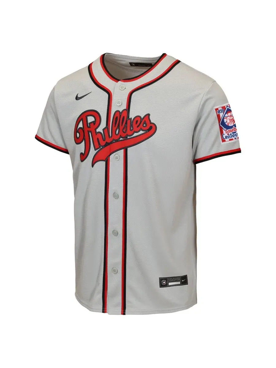 Реплика джерси Bryce Harper Gray Philadelphia Phillies 2026 Field of Dreams Nike — изображение 2 из 3, бежевый