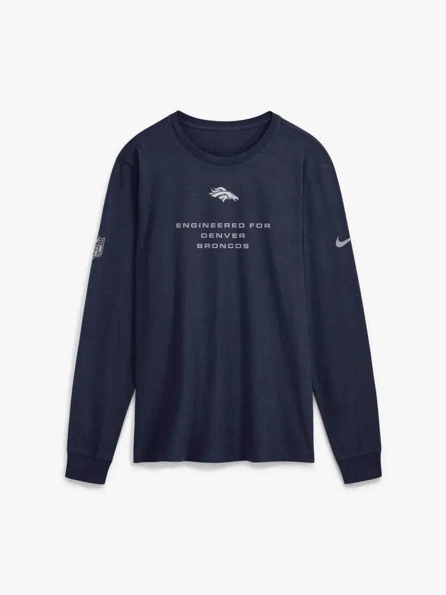 Футболка с длинным рукавом Nike — изображение 1 из 2, темно-синий
