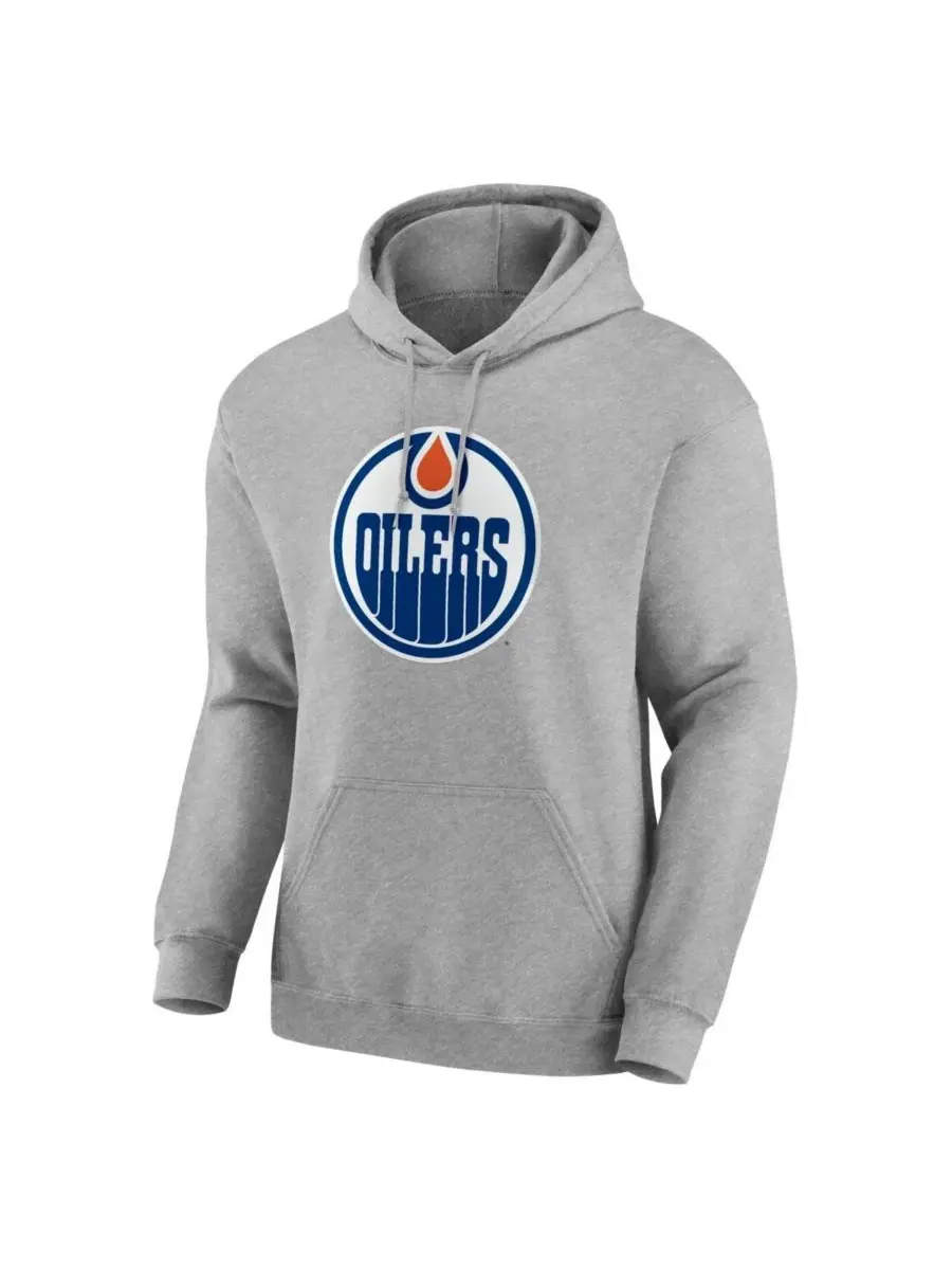 Худи с длинным рукавом, с принтом, Essential Hoodie Logo Athletic — изображение 2 из 3, серый