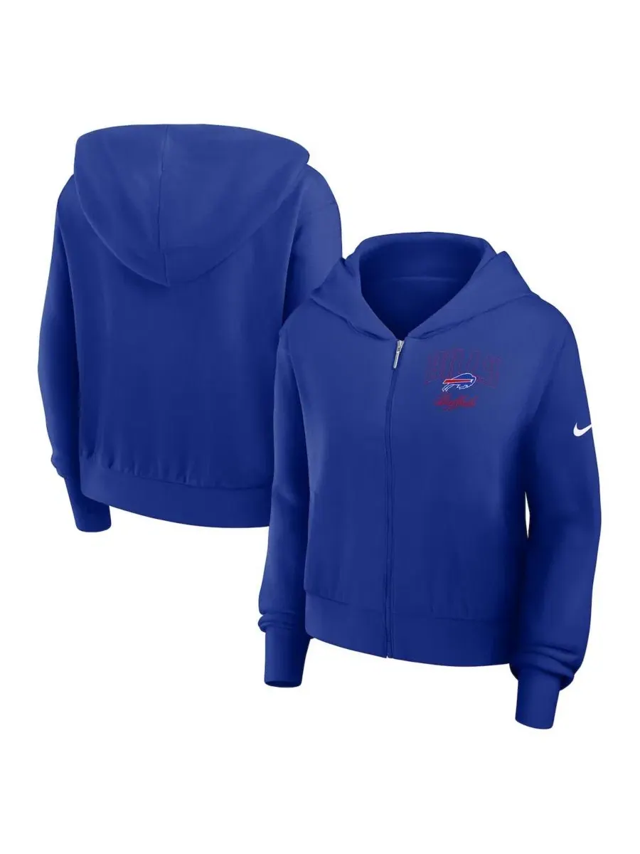 Женская толстовка Nike с капюшоном Royal Buffalo Bills Primetime Full-Zip — изображение 1 из 5, королевский
