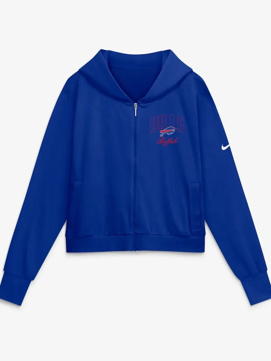 Женская толстовка Nike с капюшоном Royal Buffalo Bills Primetime Full-Zip — изображение 2 из 5, королевский