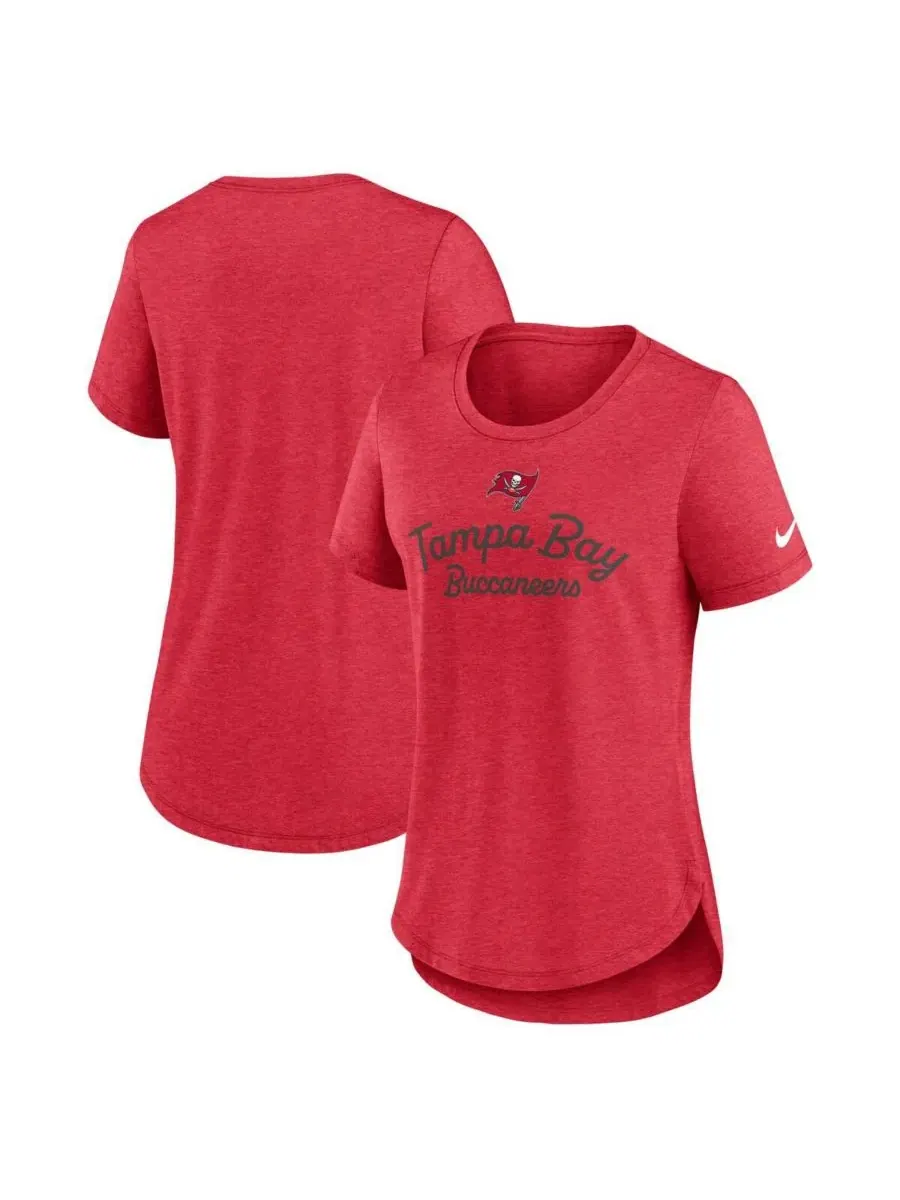 Футболка женская с принтом Script Tri-Blend Tampa Bay Buccaneers Nike — изображение 1 из 3, красный