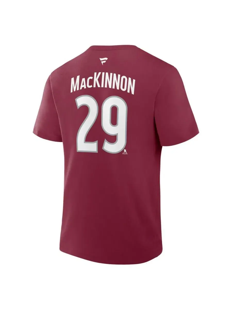Футболка с принтом Nathan MacKinnon Fanatics — изображение 2 из 3, бордовый