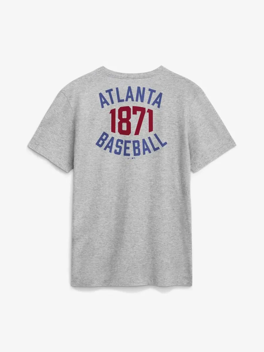 Футболка с длинным рукавом Cooperstown 2-Hit Nike — изображение 3 из 4, серый