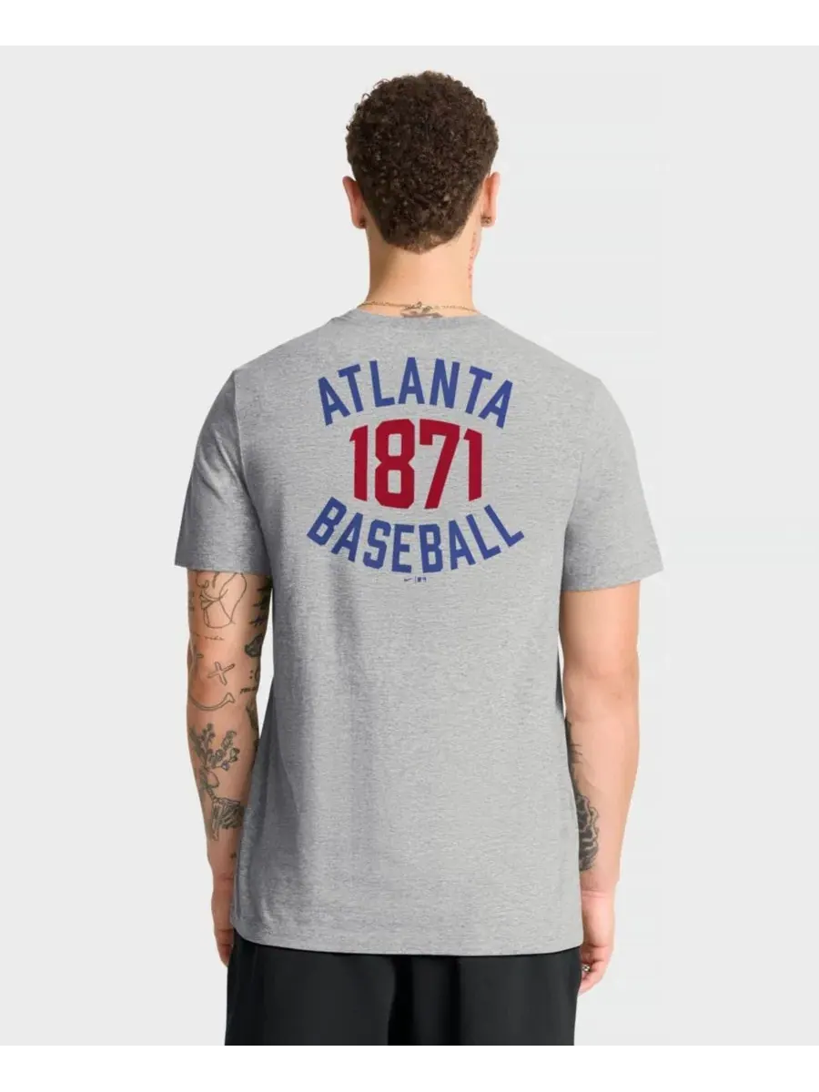 Футболка с длинным рукавом Cooperstown 2-Hit Nike — изображение 4 из 4, серый