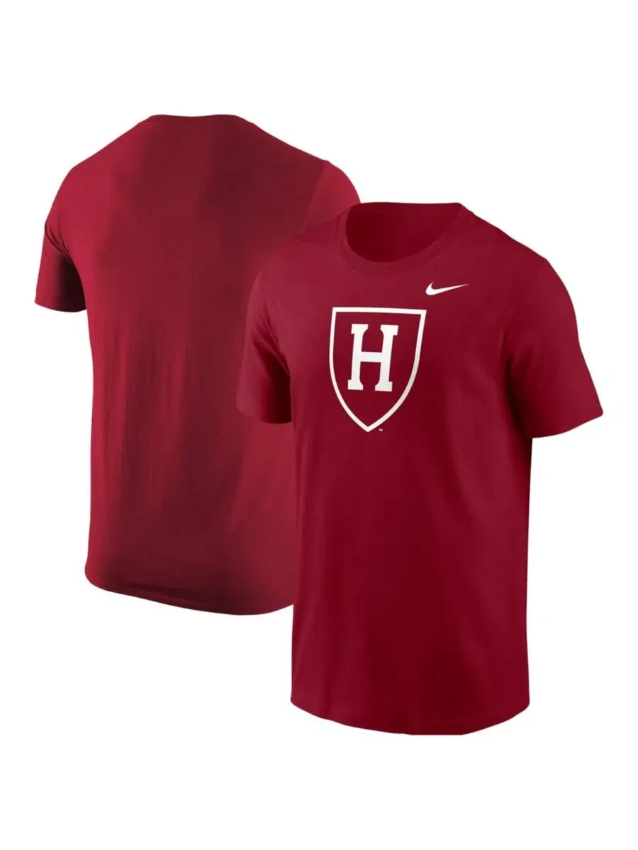 Футболка с коротким рукавом и принтом Nike Harvard Crimson Primary Logo — изображение 1 из 3, красный