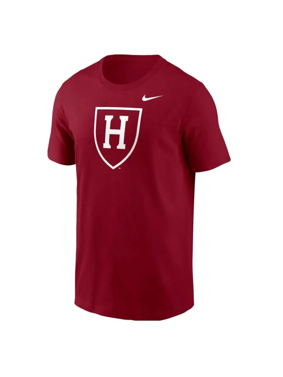 Футболка с коротким рукавом и принтом Nike Harvard Crimson Primary Logo — изображение 2 из 3, красный
