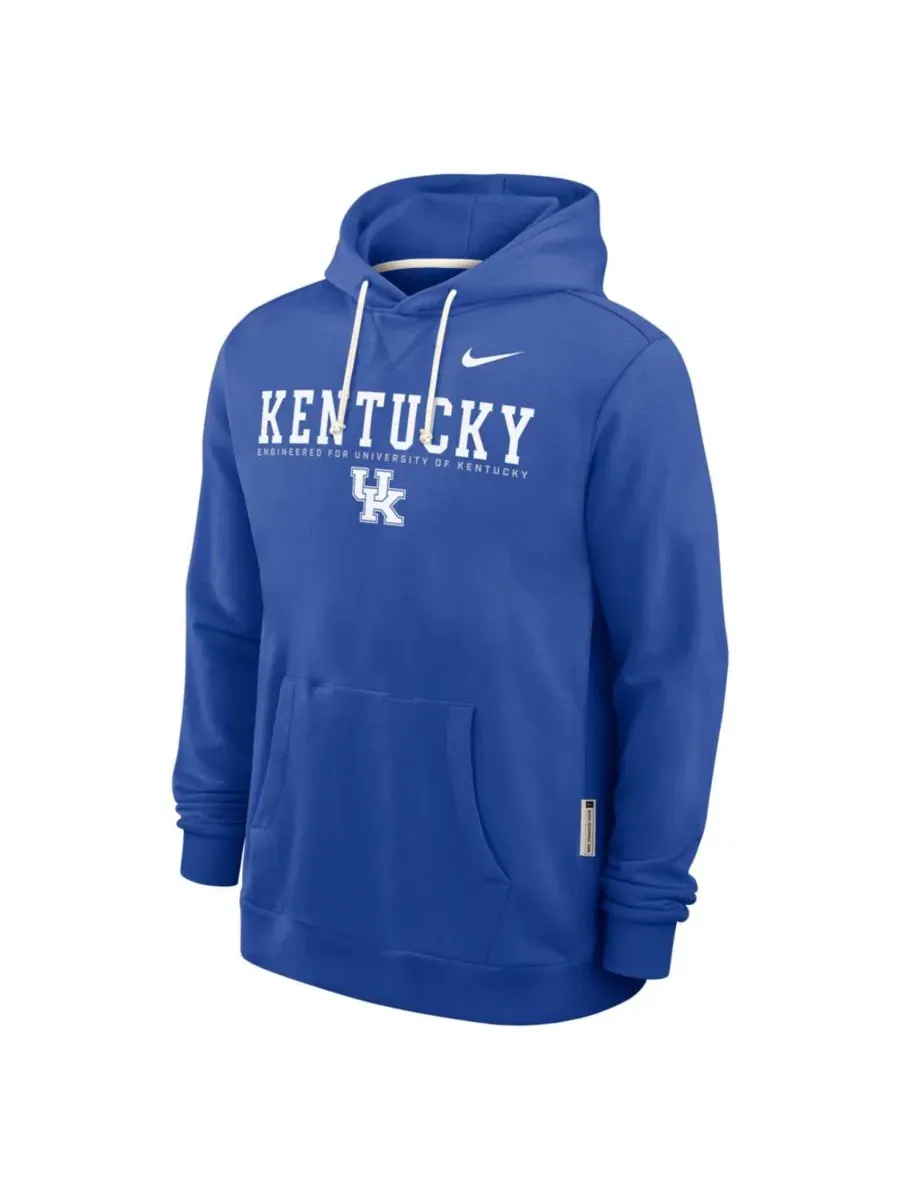 Худи с капюшоном Nike Kentucky Wildcats Sideline Standard Issue Dri-FIT — изображение 3 из 5, королевский