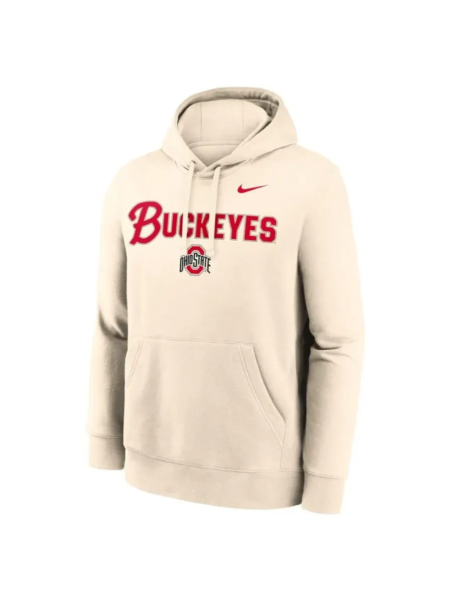 Худи из флиса с капюшоном, с принтом, Ohio State Buckeyes Primetime Club Nike — изображение 1 из 5, прозрачный